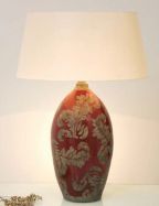 designov stoln lampa TOULOUSE erven