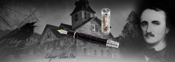 stbrn luxusn plnic pero Edgar Allan Poe - pohled 1 - www.glancshop.cz