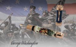 run malovan zlat plnic pero George Washington Magnum - pohled 1 - www.glancshop.cz