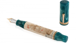 luxusn zlat plnic pero se slonovinou HMS Victory Magnum 1