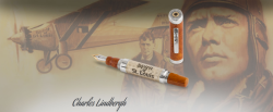luxusn plnic pero platina, devo Charles Lindbergh - pohled 1 - www.glancshop.cz