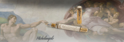 luxusn plnic pero zlato, slonovina Michelangelo