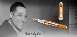luxusn stbrn plnic lakovan pero Duke Ellington - pohled 1 - www.glancshop.cz