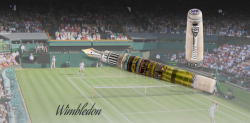 luxusn run malovan plnic pero, stbro Wimbledon - pohled 1 - www.glancshop.cz