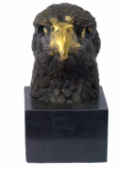 bronzov socha - orl hlava 3 - www.glancshop.cz