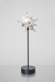 designov  kovov stoln lampa LUMACHE stbrn - www.glancshop.cz