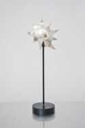 designov  kovov stoln lampa LUMACHE stbrn