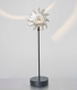designov  kovov stoln lampa SOLE stbrn - www.glancshop.cz