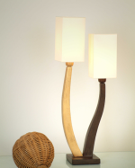 designov kovov stoln lampa QUADRANGOLARE zlat