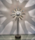 designov kovov stoln lampa SLUNCE stbrn - www.glancshop.cz
