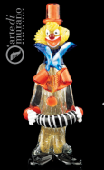 umleck figurka klauna z Murano skla vka 28cm 1