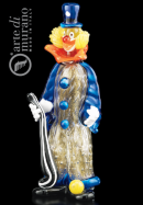 umleck figurka klauna z Murano skla vka 27cm 6