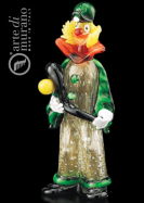 umleck figurka klauna z Murano skla vka 26cm 7