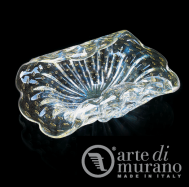 umleck msa z Murano skla krystal, zlat 38x25cm 39