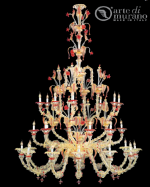luxusn lustr z Murano skla prmr 175cm, vka 230cm 3