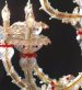luxusn lustr z Murano skla prmr 175cm, vka 230cm ktl, zlato 3 - pohled 2 - www.glancshop.cz