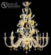 luxusn lustr z Murano skla prmr 180cm, vka 160cm 8