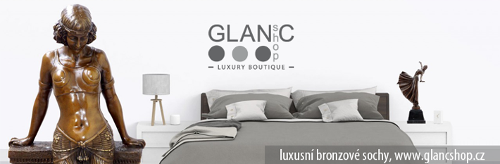 luxusn bronzov sochy, www.glancshop.cz