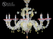 luxusn lustr z Murano skla prmr 100cm, vka 90cm kil, zlat 16 - pohled 1 - www.glancshop.cz