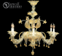 luxusn lustr z Murano skla prmr 90cm, vka 85cm kil, zlat 17 - pohled 1 - www.glancshop.cz
