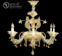 luxusn lustr z Murano skla prmr 90cm, vka 85cm 17