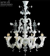 luxusn lustr z Murano skla prmr 110cm, vka 120cm bl kil 18 - pohled 1 - www.glancshop.cz