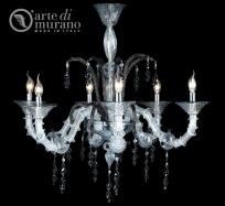 luxusn lustr z Murano skla prmr 90cm, vka 85cm 20