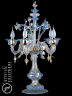 luxusn stoln lampa z Murano skla prmr 50cm, vka 68cm 5