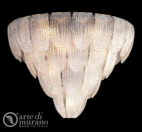 luxusn lustr z Murano skla prmr 120cm, vka 110cm 45