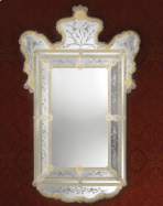 luxusn umleck zrcadlo z Murano skla 86x137cm 5