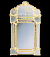 luxusn umleck zrcadlo z Murano skla 73x123cm 18 - www.glancshop.cz