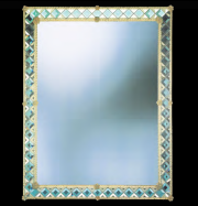 luxusn umleck zrcadlo z Murano skla 103x132cm 29