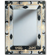 luxusn umleck zrcadlo z Murano skla 70x90cm 32 - www.glancshop.cz