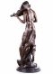 velk bronzov socha ena s houslemi - pohled 2 - www.glancshop.cz