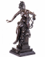 velk bronzov socha ena s lyrou - pohled 1 - www.glancshop.cz