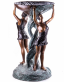 velk bronzov socha Art Deco Fontna s tanenicemi - pohled 2 - www.glancshop.cz