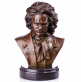 bronzov� busta Beethoven - pohled 1 - www.glancshop.cz