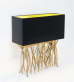 designov stoln lampa CAPRI long ernozlat - pohled 2 - www.glancshop.cz