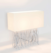 designov stoln lampa CAPRI long blostbrn