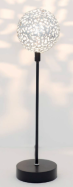 designov  kovov stoln lampa SFERA GRANDE stbrn
