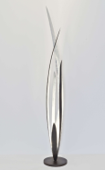 designov stojac lampa PALUSTRE stbrn