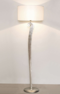 designov stojac lampa LINO stbrn