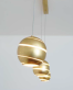 designov zvsn svtidlo, lustr SUOPARE zlat - pohled 2 - www.glancshop.cz