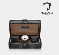 box na troje hodinky Modalo Gallante karbon 4 - pohled 1 - www.glancshop.cz