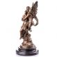 bronzov socha na mramorovm podstavci Amor a Psyche 44 - pohled 1 - www.glancshop.cz