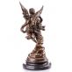 bronzov socha na mramorovm podstavci Amor a Psyche 44 - pohled 2 - www.glancshop.cz