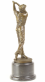 bronzov� socha na podstavci Hr�� golfu 2 - pohled 3 - www.glancshop.cz