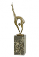 modern bronzov socha Gymnastka - Milo - pohled 1 - www.glancshop.cz