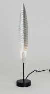 designov stoln lampa PENNA GRANDE stbrn