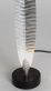 designov stoln lampa PENNA PICCOLO stbrn - pohled 2 - www.glancshop.cz